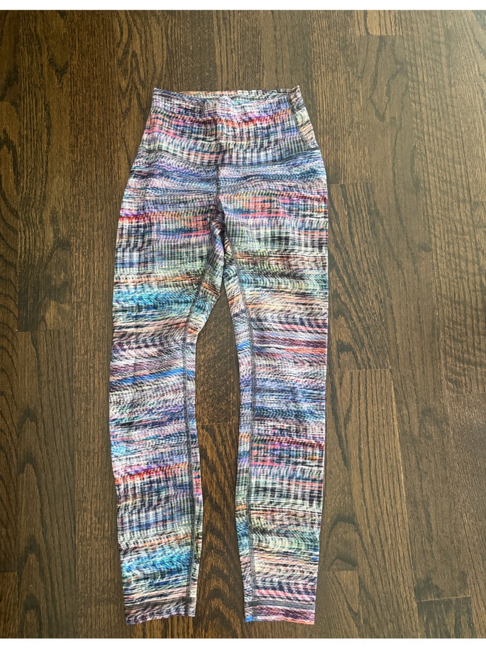 lululemon athletica Multicolor Striped Active Leggings